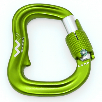 Woody valley Skyway karabiner green and red