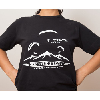 Time flies shirt - donkerblauw