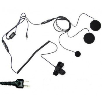 Headset (gesloten helm) voor de Wouxun KG-UVD1 en MIDLAND CT 790